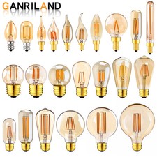 E14 E27 LED Bulb 220V Dimmable Vintage LED Filament Light Bulbs T22 1W Retro