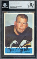 Jerry Kramer Beckett BAS Signed 1964 Philadelphia Autograph Packers