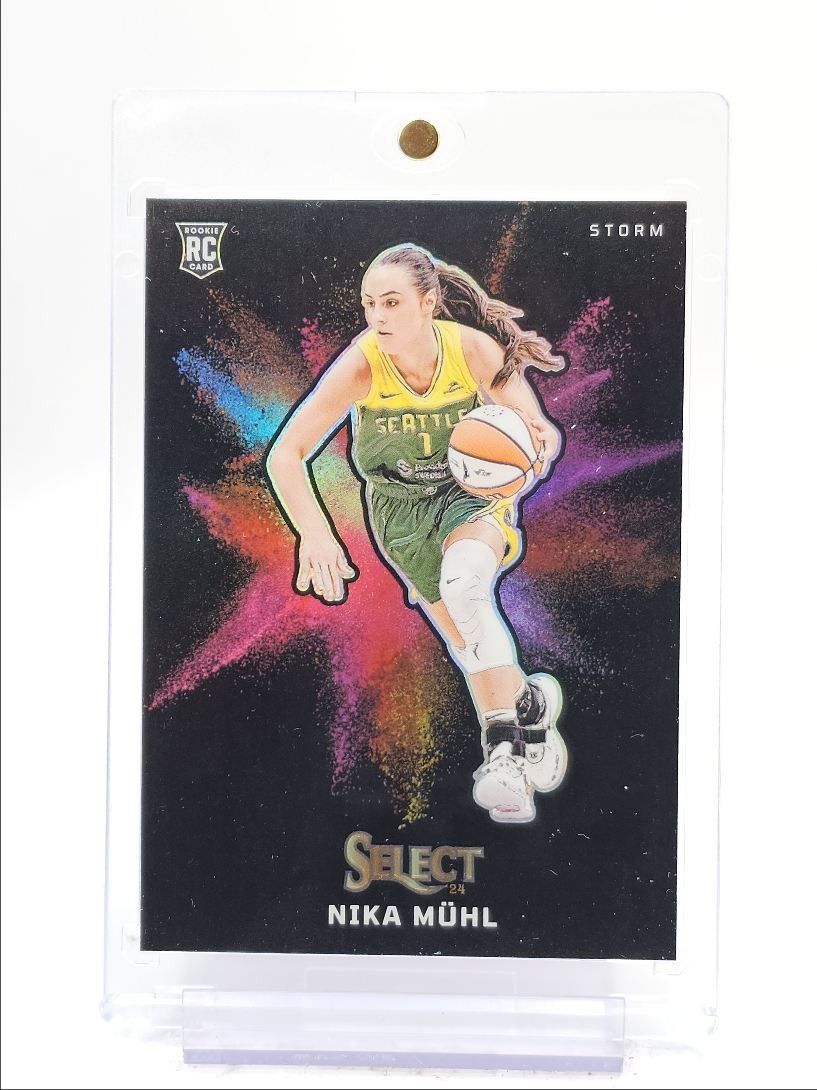 NIKA MUHL 2024-25 SELECT WNBA BLACK COLOR BLAST ROOKIE RC Q0004