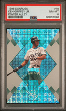 1996 Donruss Ken Griffey Jr Power Alley #10 PSA 8 Mariners /5000
