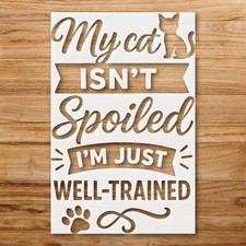 Pet Quote Wall Art Stencil for Animal Lovers - StencilAir