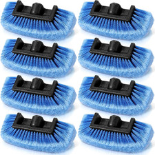 8 Pcs Car Wash Brush Head with Soft Detailing Bristle Flow Thru Car Cleaning Bru