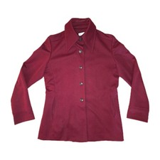 Vintage 70s Nan Scott Blazer Burgundy Womens Size Medium Excellent