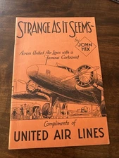 JOHN HIX UNITED AIR LINES DOUGLAS MAINLINER STRANGE AS IT SEEMS Comics