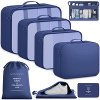 Reiseorganizer Set PackwüRfel Nylon Netz Koffer Organizer Leicht 8-Teilig