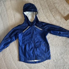 L.L Bean Kids TEK Jacket Wind/Rain Lightweight Full Zip Windbreaker Blue S 8