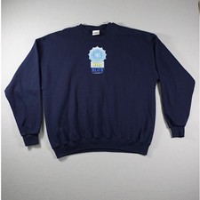 Vintage Disney Store NYPD Blue Sweatshirt XXL Made In USA SANTEE Navy Crewneck