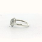 Sterling Silver Two Heart Diamond Ring — photo 3