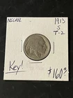 1913 s buffalo nickel type 2