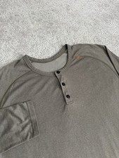 Lululemon Green Metal Vent Henley Long Sleeve Shirt Men s XL