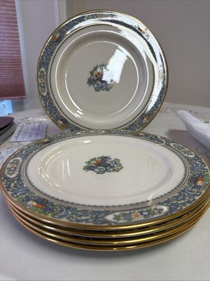 LENOX BONE CHINA HAND PAINTED   AUTUMN  5 DINNER PLATES MINT USA