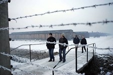 Forward Ian Laperriere defenseman Rhett Warrener Primus Worl- Ice Hockey Photo