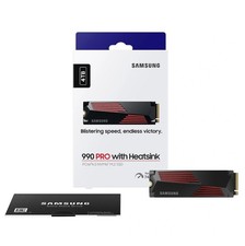 SAMSUNG 990 PRO Heatsink 4TB Gaming M.2 PCIe 4.0 NVMe Internal SSD MZ-V9P4T0GW