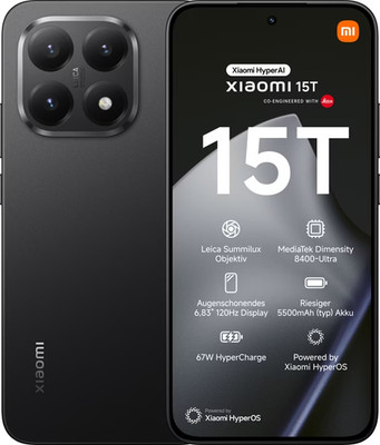 Xiaomi 15T 512GB Black 6,83 Zoll Full HD 120 Hz 50 MP 12 GB RAM