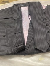 DOUGLAS-The-business 2Buttons 3Pieces Notched Formal Suit Grey Men’s U.K-42R/38W