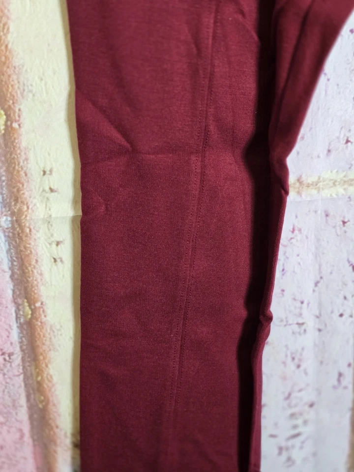 Leggings Ponte HUE para Mujer Pequeños 4-6 Rojo Sangra Blackout Styletech #2049 Foto 4 de 4