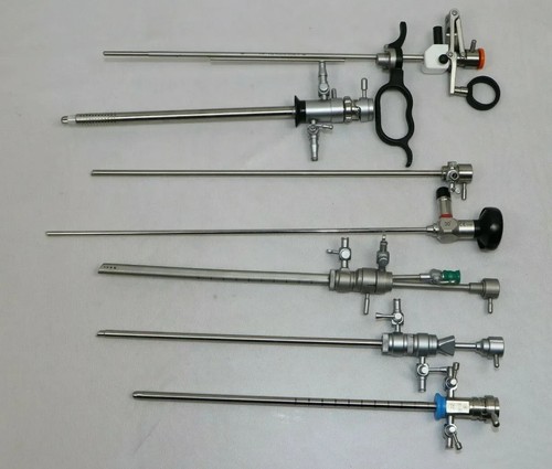 7Pc Laparoscopic Working Element TURP Set 4mm 30 degree Sheath Instruments Set