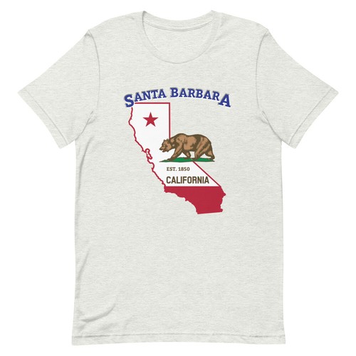 Santa Barbara California Home Town Pride Native City-State Souvenir Tee T-Shirt - Afbeelding 1 van 15