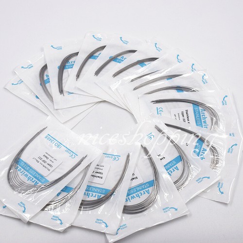 10 Packungen Dental Kieferorthopädisch Edelstahl Rechteckig Bogen Draht Natur/Ovid - Bild 36 von 48