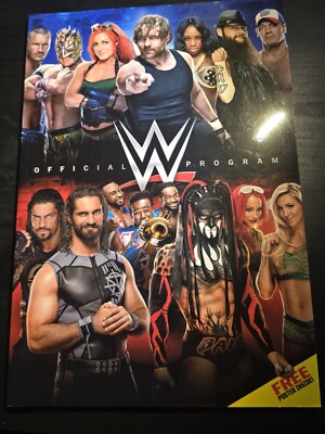 WWE 2016 Official Event Program Mint Condition With Poster 