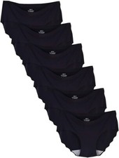 Black Seamless Women's Underwear - 6Pack Size 6 