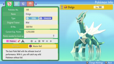 ULTRA SHINY 6IV Dialga HA Pokemon Brilliant Diamond Shining Pearl Fast Trade