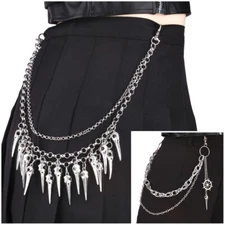 Hip Hop Punk Needle Nosed Bird Pants Chain Personality Goth Trouser Chain Unisex