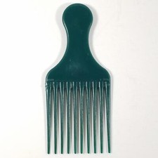 Vintage Goody Lift Comb Hair Pick with Handle Retro Hair Care 1980-90s Green USA