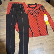 NWT Disney PJ PALS Marvel 2-Pc Long Sleeve Costume Pajamas Red Black Sz 8