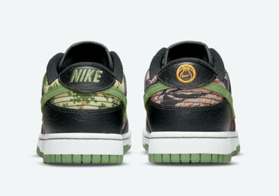 Nike Dunk Low SE Black Multi-Camo DH0957-001 Men`s Sneakers Black