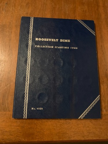 Roosevelt Dime Coin Folder Collection Book 1946-1959D Whitman #9029