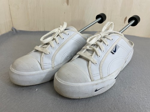 Nike Backless Platform Canvas Sneaker Size 7.5 White Slides Slip On - Picture 2 of 8