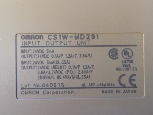 Omron SYSMAC CS1G-CPU43H Programmable Controller, Power Supply PD024 + Modules - Picture 3 of 11