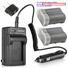 Kastar Battery AC Travel Charger for Nikon EN-EL15e  Nikon D7200 D7500 Camera