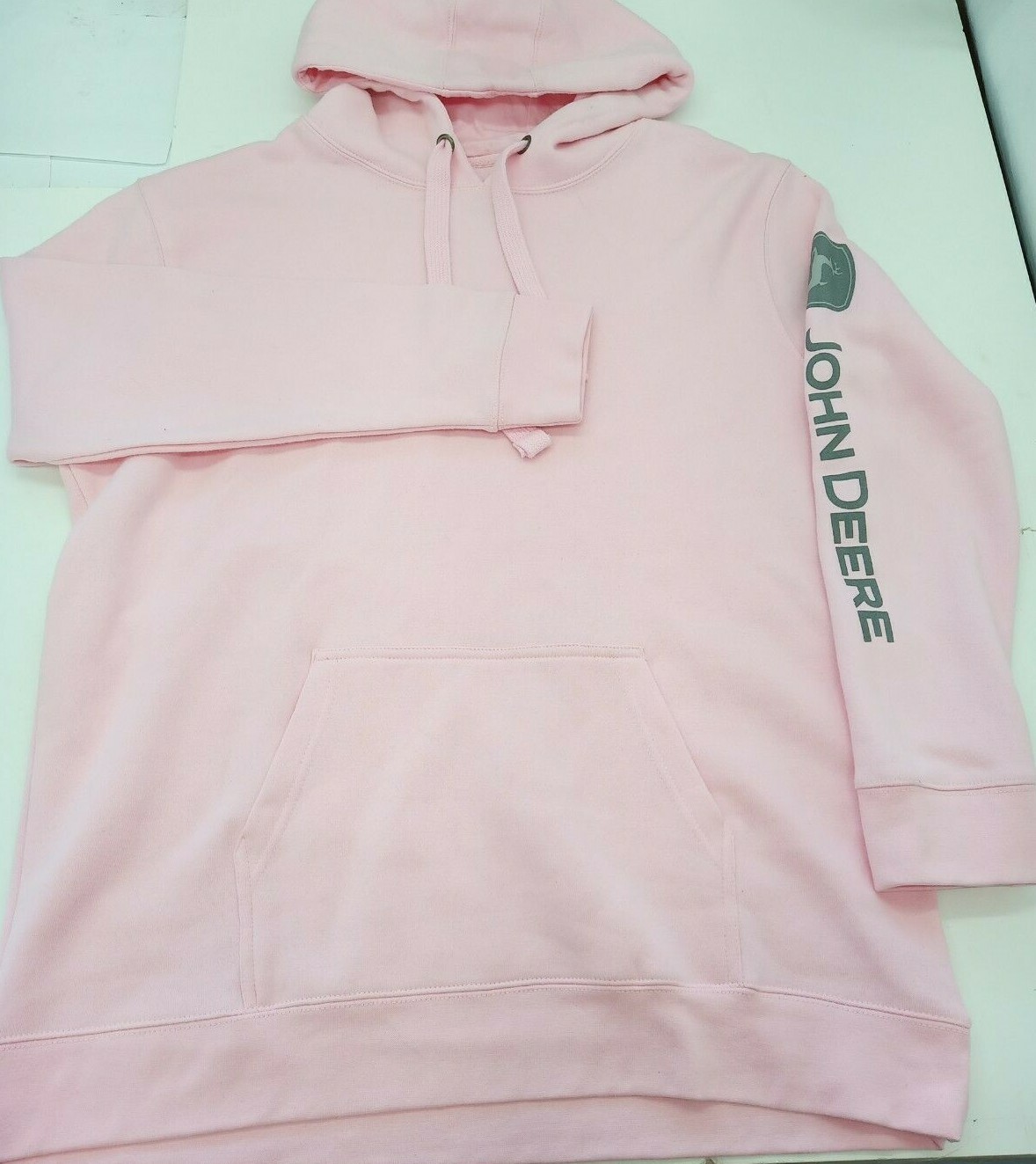 John Deere Hoodie Womens Pink Sweatshirt Pullover 2XL | eBay