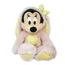 14" DISNEY STORE MINNIE MOUSE EASTER BUNNY PINK STUFFED ANIMAL PLUSH TOY SOFT