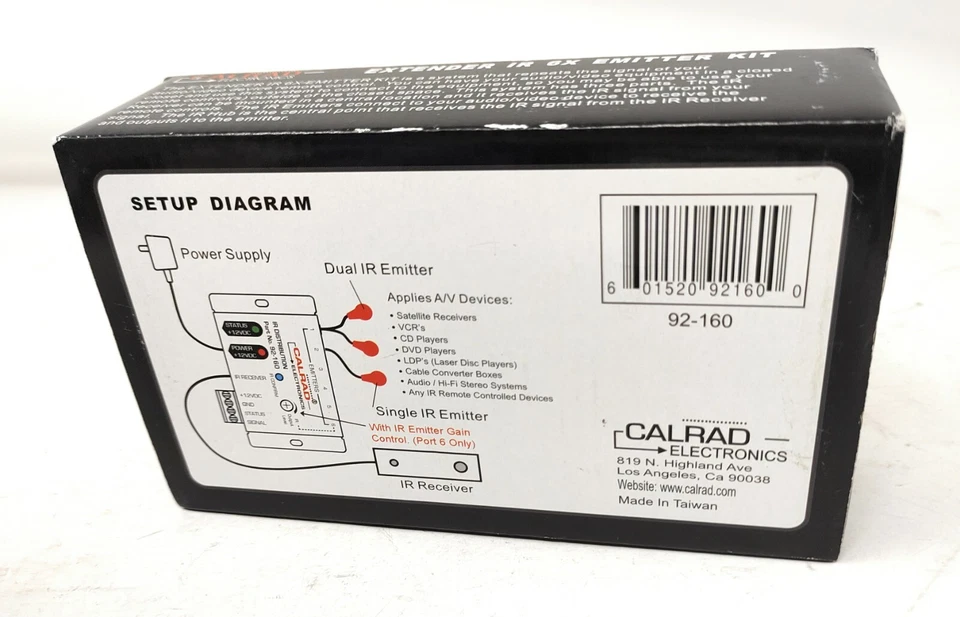 Calrad 92-160 Extender IR 6X IR Emitter Kit  - Image 4 of 4