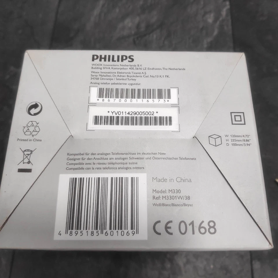 Philips Linea M330 Weiß Schnurloses Design Telefon - Bild 4 von 4