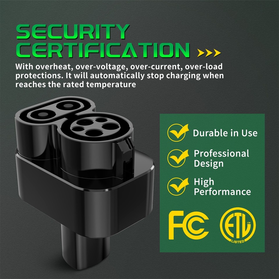 2023 New CCS1 to Tesla Charger Adapter for Tesla Model 3/S/X/Y, Up to