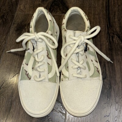 NEW Vans Old Skool Cordura 'White Asparagus Camo Low Top
