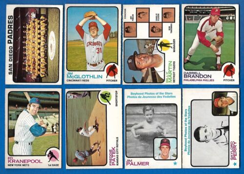 1973 OPC 73 O PEE CHEE MLB BASEBALL CARD ERROR & VARIATION 265-396 SEE LIST - Picture 144 of 249