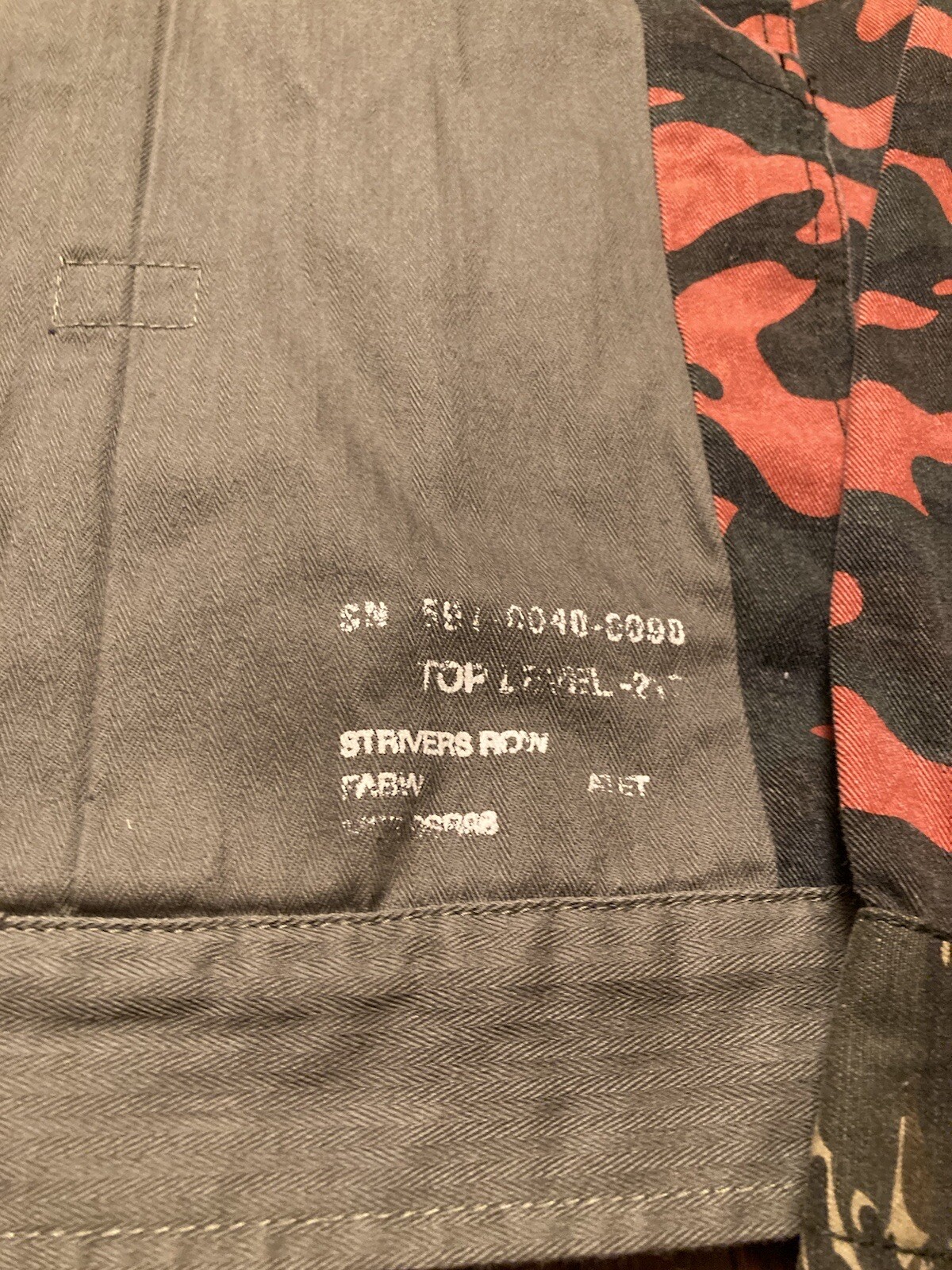 STRIVERS ROW Patchwork Denim Canvas Jacket Biker … - image 2