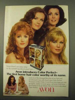 1971 Avon Color Perfect Hair Color Ad - Worthy of Name