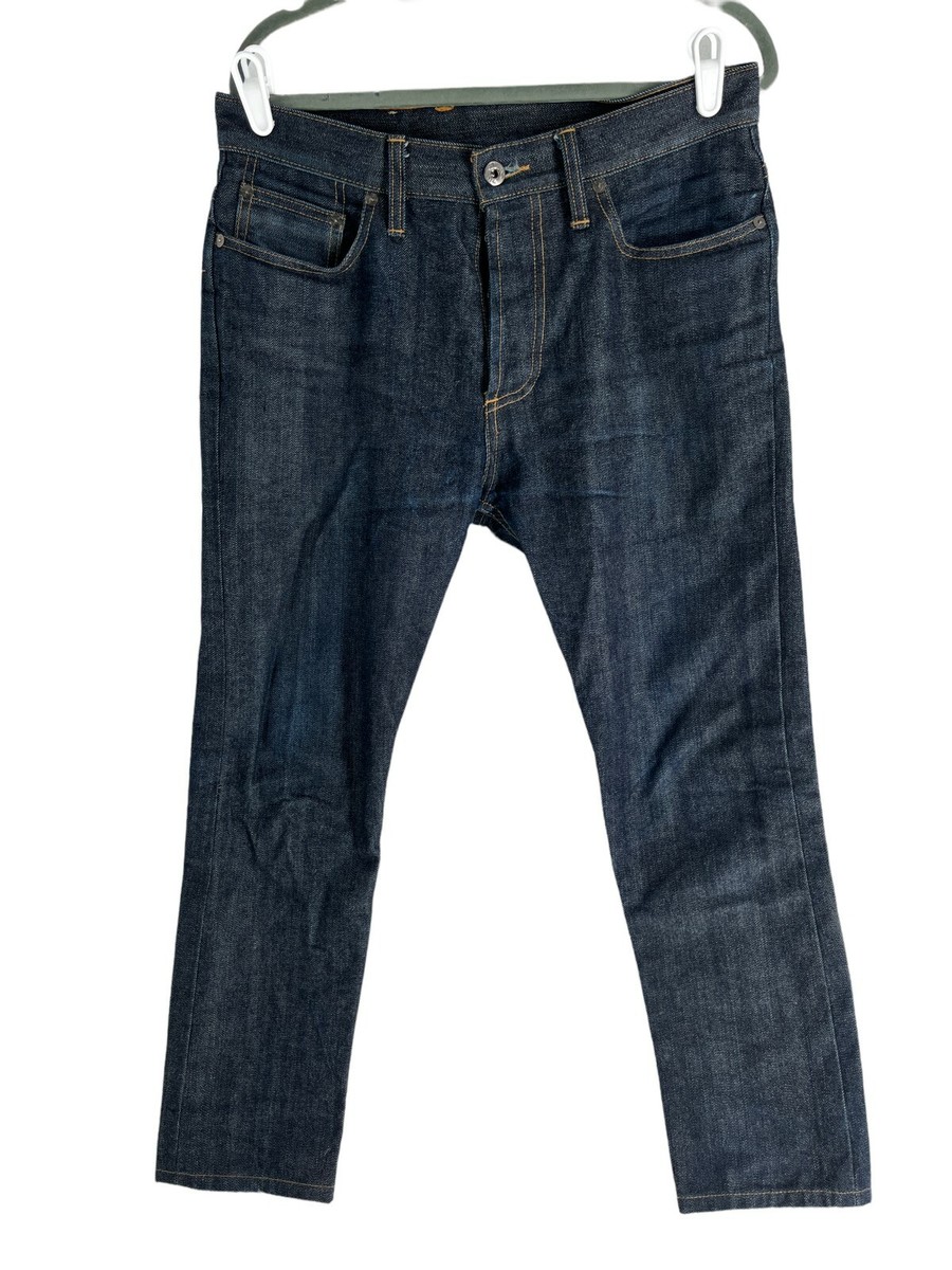 3sixteen NT-100x Denim Raw Selvedge Jeans Button Made in USA Size 31