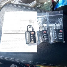 3 -TSA Approve] 3 Digit Combination Travel Bag Suitcase Luggage Lock Padlock