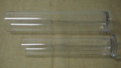 Clear Glass TowerCylinder Pillar Column With Footed Base Vase Centerpiece Decor - Picture 5 of 5