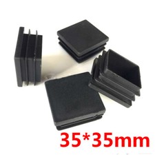 Square Plastic Black Blanking End Caps Tube Pipe Inserts Plugs Bungs 35mmx35mm