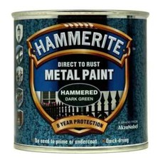 Hammerite Hammered Direct To Rust Metal Paint 250ml WITH FREE PAINT LID CLIPS