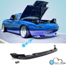 For 90-97 Miata MX5 2DR GV Style Front Bumper Lip Urethane ith Predrilled holes