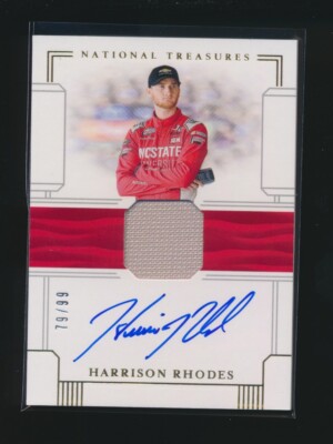 HARRISON RHODES 2020 PANINI NATIONAL TREASURES PATCH AUTO 79/99